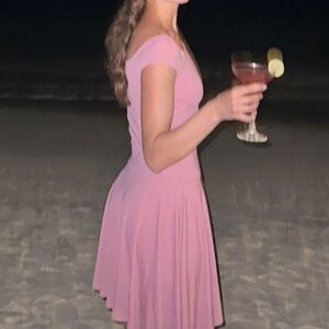 Zara Pink Asymmetrical Dress